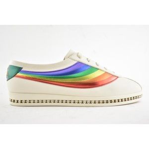Gucci Rainbow White Falacer Sneakers